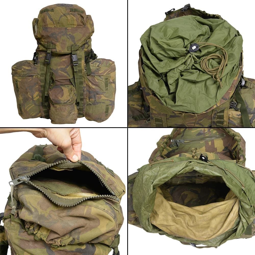 イギリス軍放出品 バックパック DPM迷彩 MOLLE対応 サイドポーチ搭載