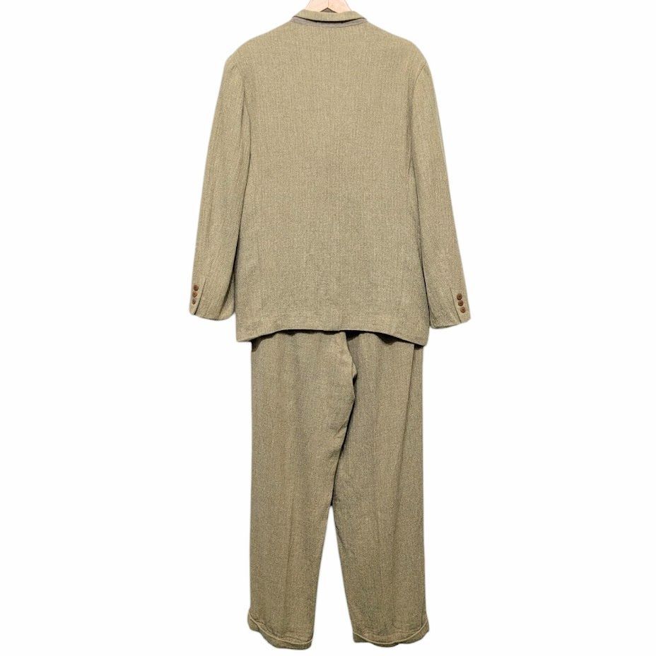 dezert デザート セットアップ 3Bテーラードジャケット スラックス 古着 ヴィンテージ ベージュ系 サイズ XL