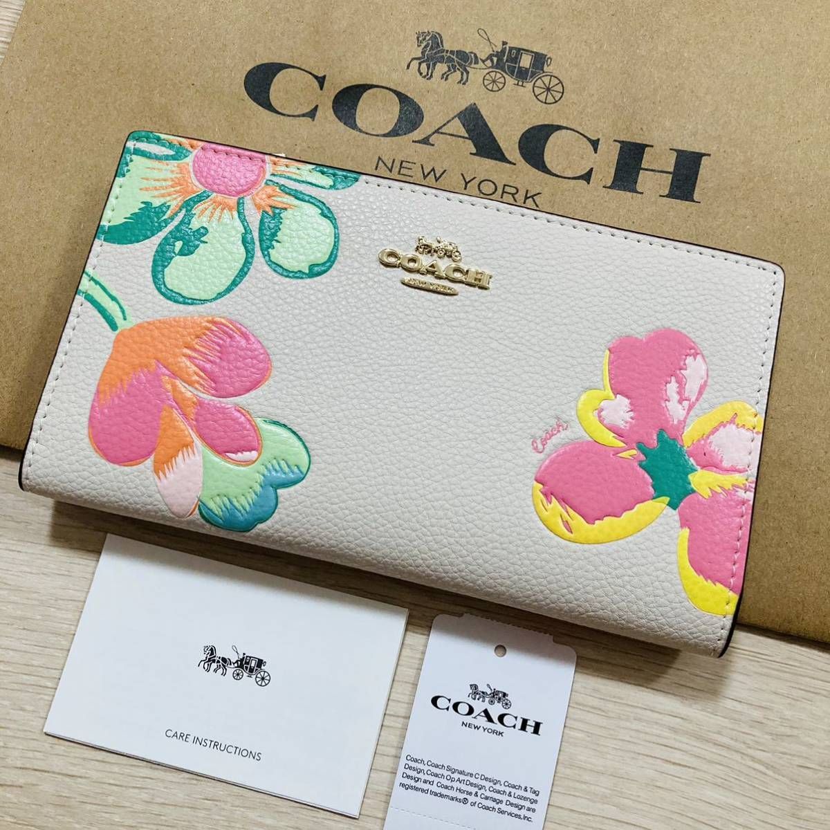 ☆ COACH コーチ 8715 長財布 ラグジュアリー スリムウォレット レザー