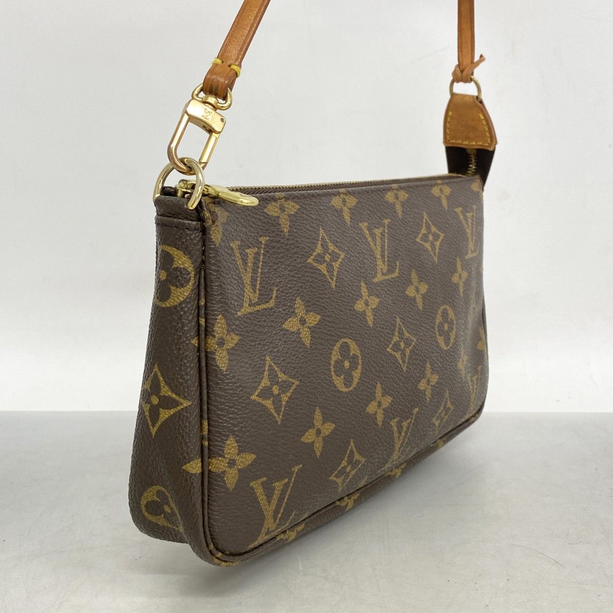 絶対にあなたの一番選択！ 5mb2263-h ルイヴィトン ポーチ モノグラム ポシェットアクセソワール M51980 ブラウン レディース