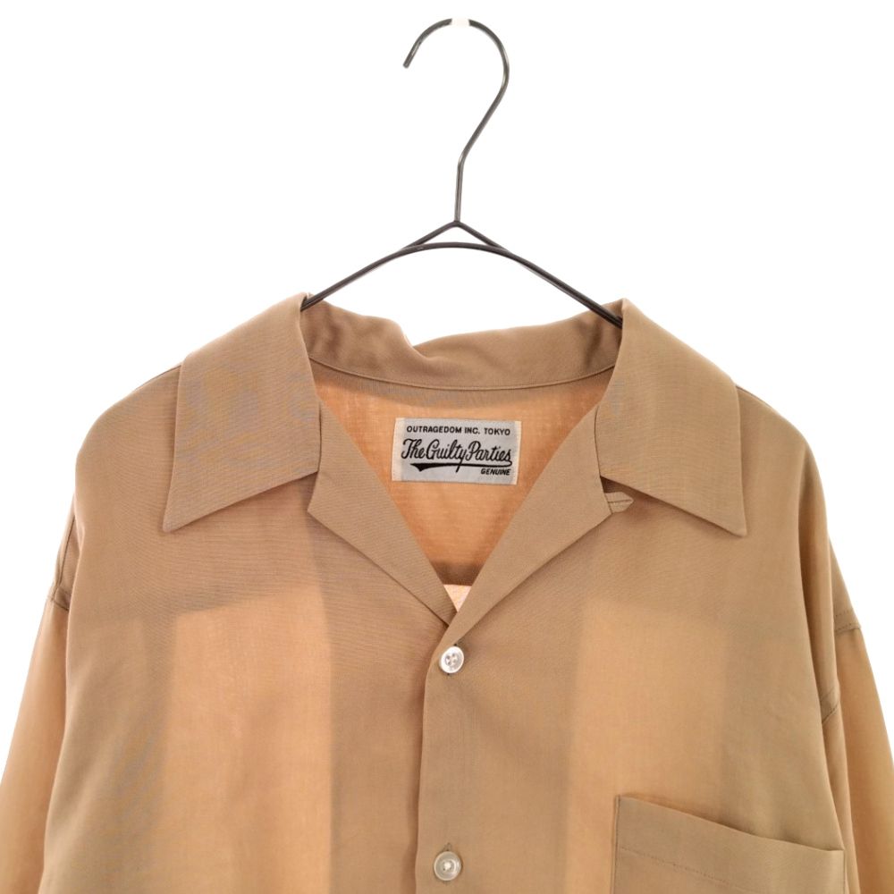 WACKO MARIA ワコマリア RAYON OPEN COLLAR L/S SHIRT レーヨンオープンカラー長袖シャツ