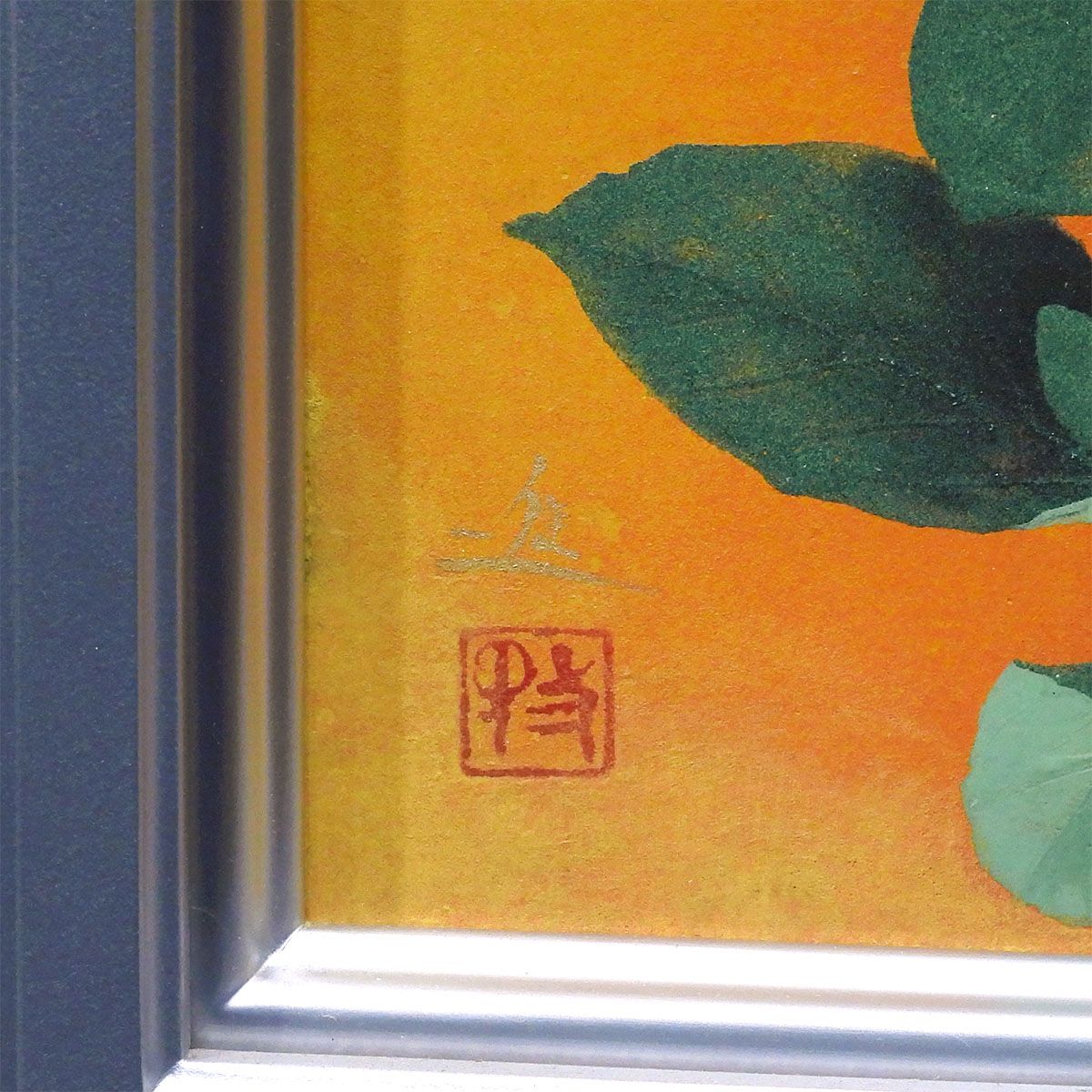 牧進 紅薔薇 紙本彩色10号 静物画 共シール 解説あり 花