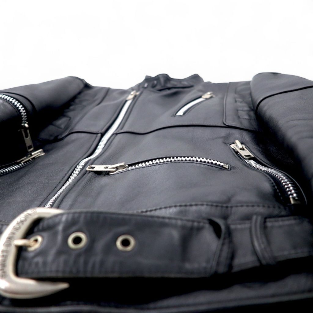 HARLEY DAVIDSON ダブル ライダースジャケット レザージャケット 38