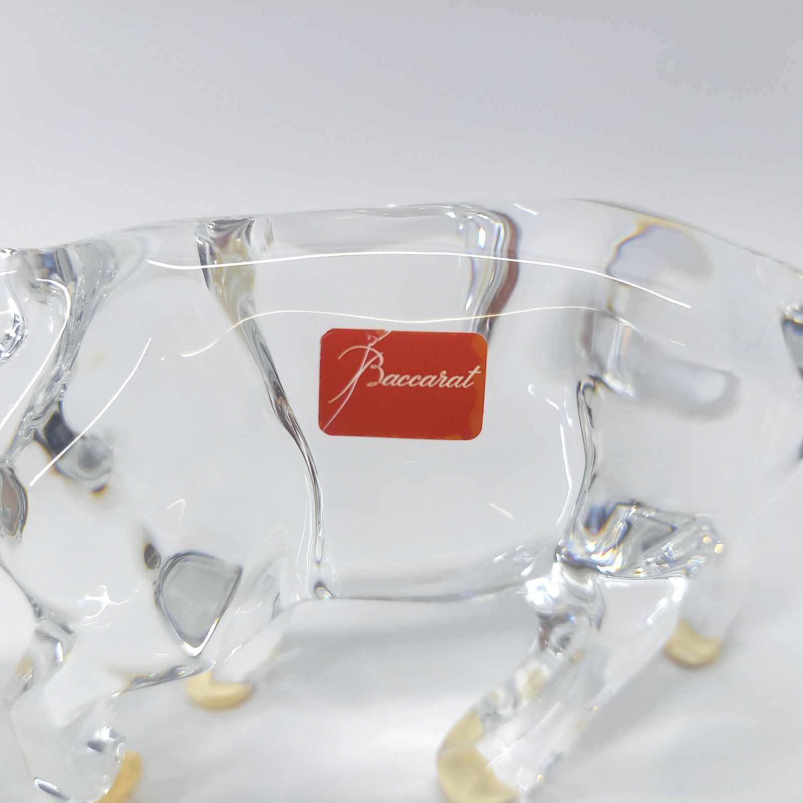 バカラ 干支 丑 牛 クリスタル 置物 フィギュリン Baccarat