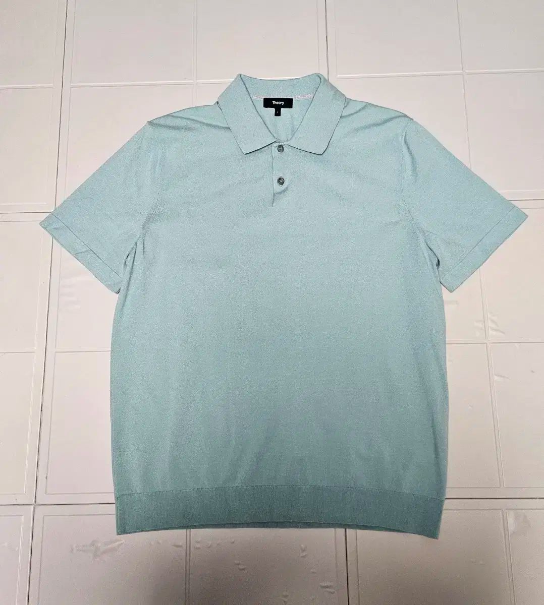 Theory セオリー ミント ニット セーター ポロTシャツ L サイズ