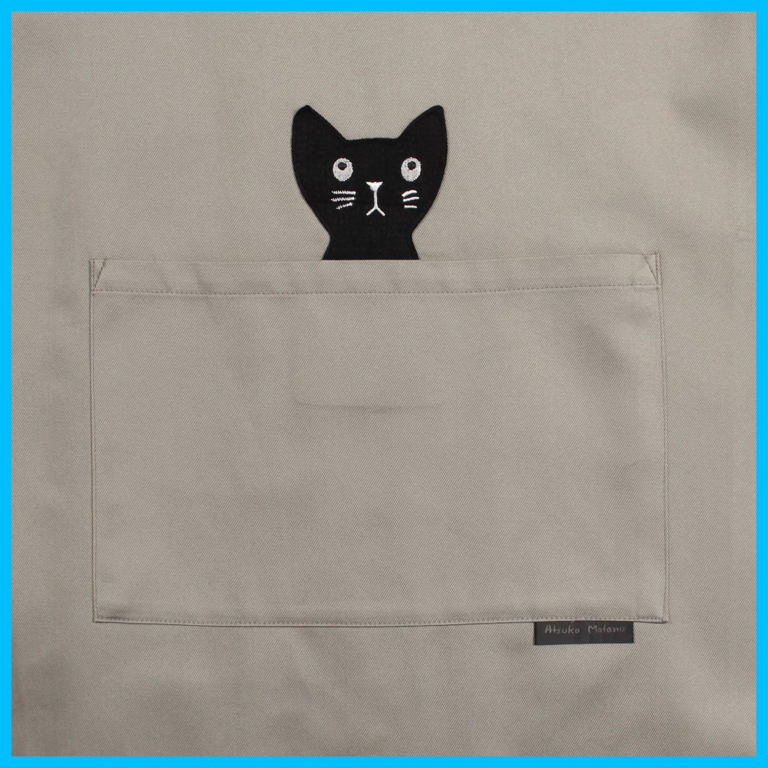 商品 製 ブランド エプロン Atsuko Matano 日本 マタノ アツコ ポケット 販売 の ネコ が かわいい 割烹着 かっぽう着 スモック 28611 エプロン キッズファッション小物