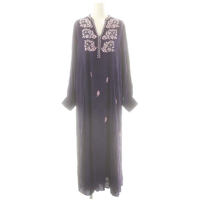 ヌキテパ NE QUITTEZ PAS! Moss Rayon Chikan Embroidery Dress