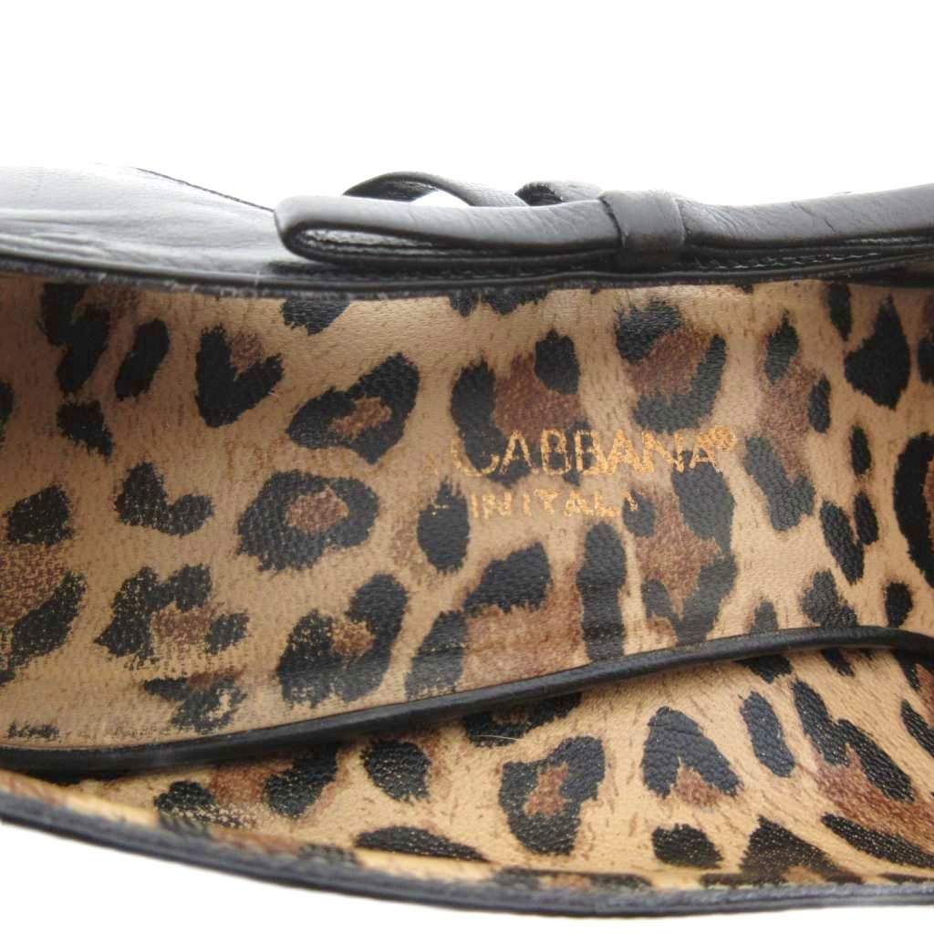 DOLCE&GABBANA ドルチェ&ガッバーナ　パンプス　レザー　レオパード ドルチェ&ガッバーナ ドルガバ DOLCE&GABBANA レザーパンプス
