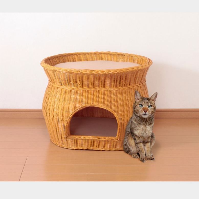ラタンキャットハウス 公式 猫ちぐら キャットハウス ラタンキャット