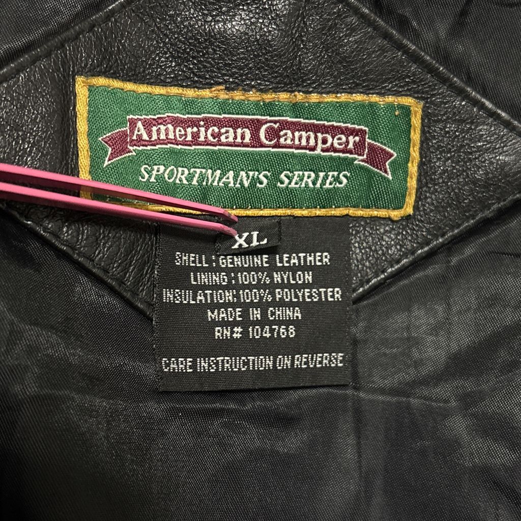 American Camper】本革 レザージャケット ブラック S-2942 - メルカリ