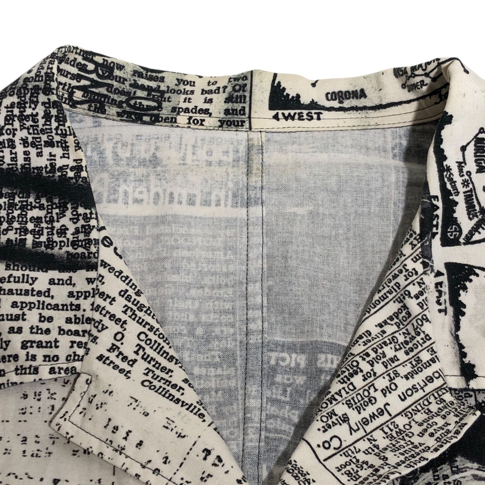 城東75-011】yohji yamamoto POUR HOMME ヨウジヤマモト テッポー開襟