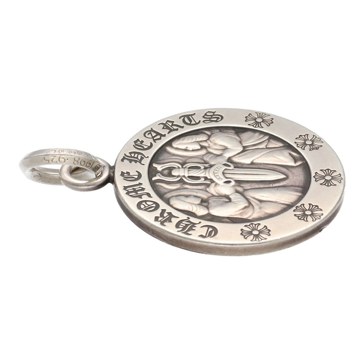 中古】 CHROME HEARTS クロムハーツ エンジェルメダル ラージ