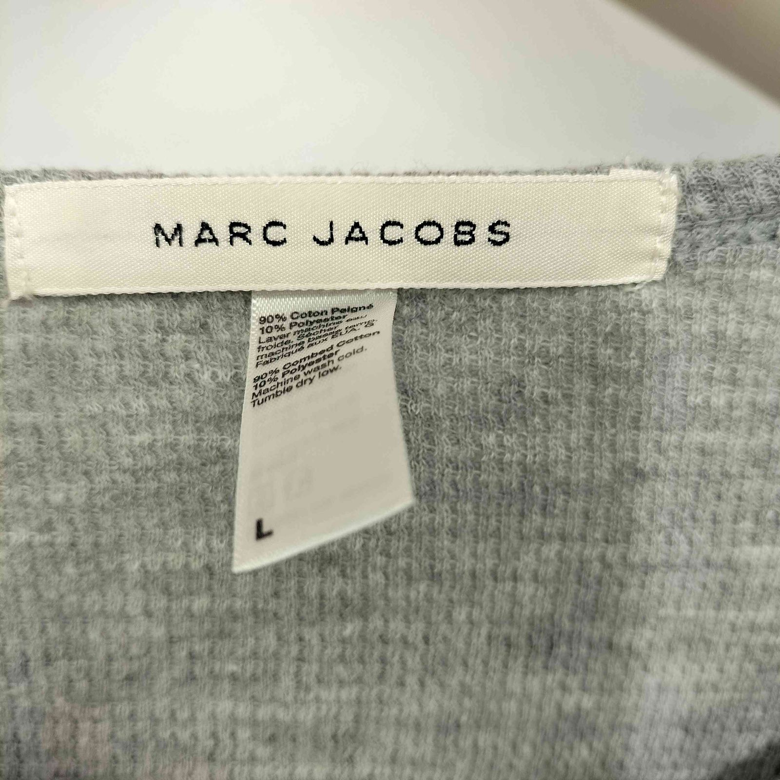 マークジェイコブス MARC JACOBS Y2K フロントプリントサーマルL/S Tシャツ メンズ  L