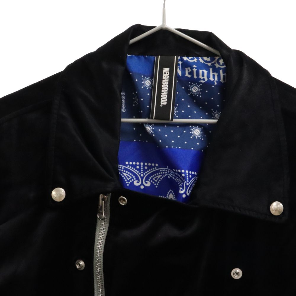 NEIGHBORHOOD (ネイバーフッド) 21SS RIDERS CR-JKT ペイズリー ベロア