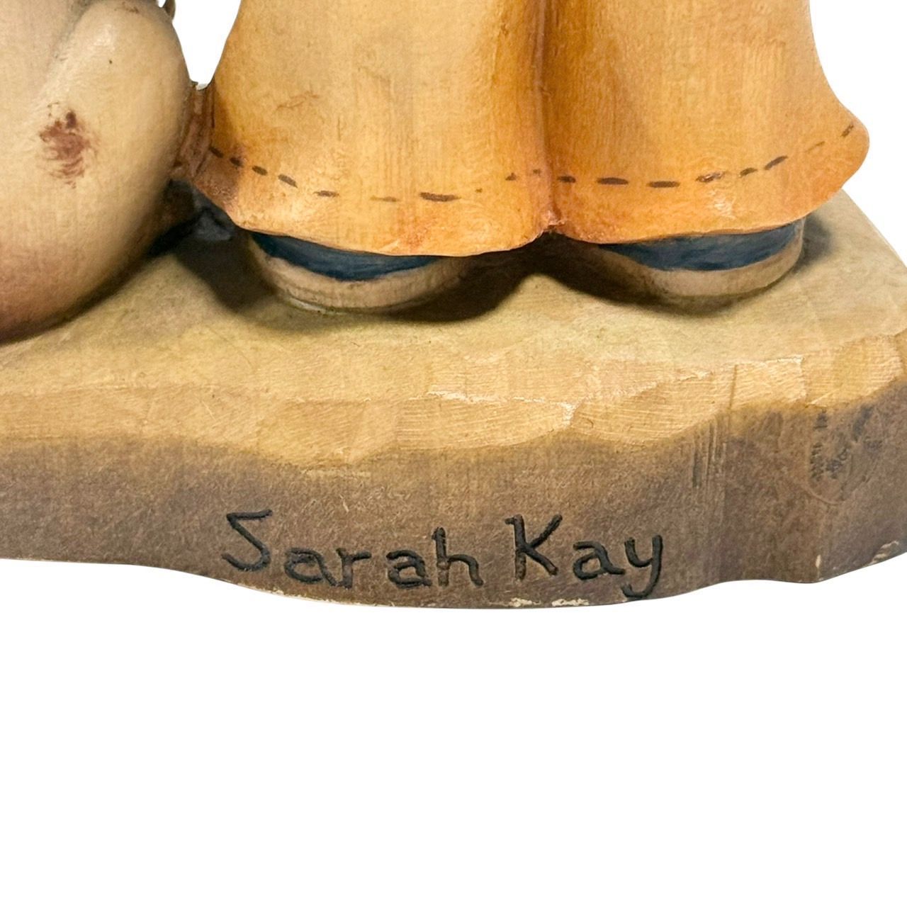 ☆送料無料 美品 希少品!! ANRI アンリ サラ・ケイ 木彫り人形 Sweet