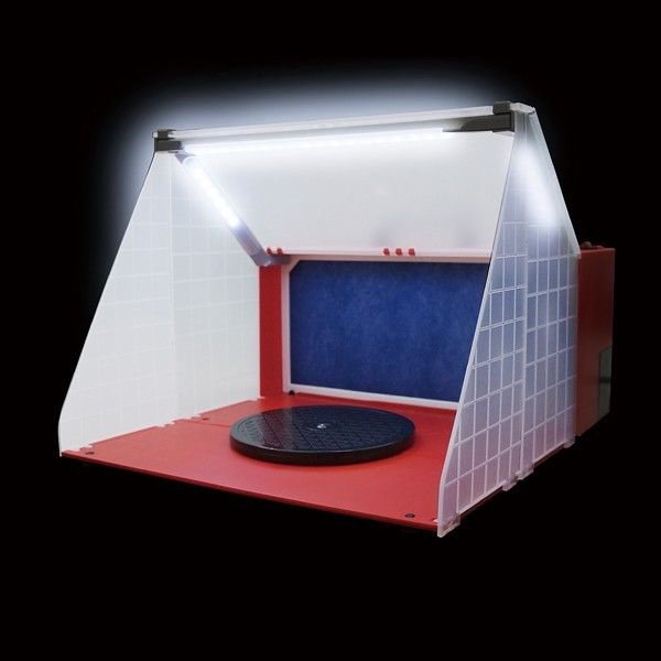 9443 AIRTEX エアテックス レッドサイクロン エル SPR-L スプレーブース LEDライト付 塗装用ブース 模型 塗装 排気 動作 済