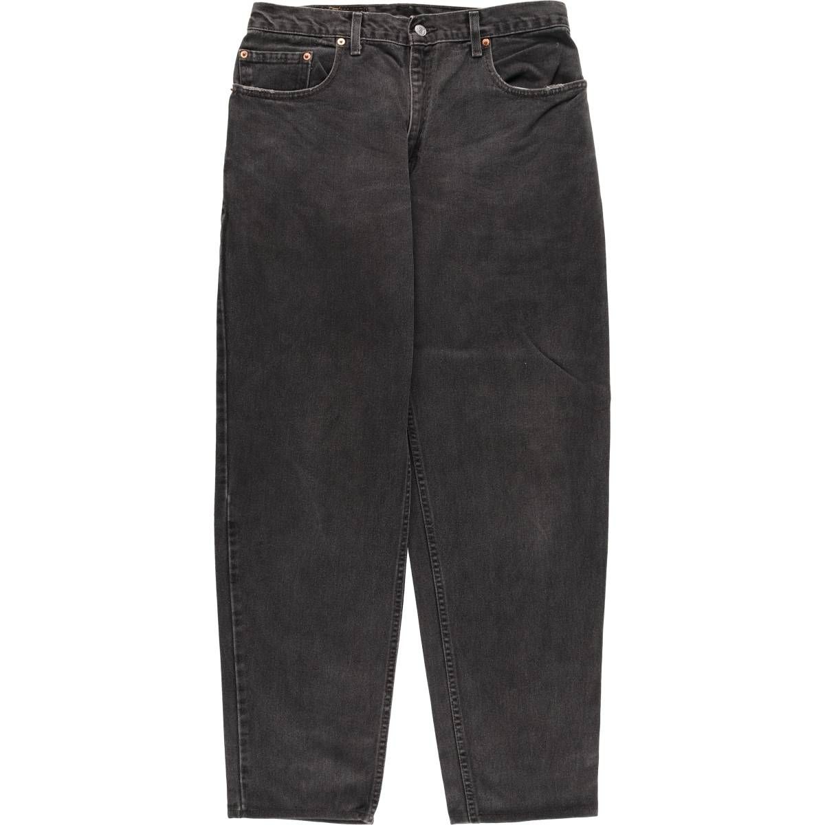 古着 00年代 リーバイス Levi s 560 LOOSE FIT TAPERED LEG ブラックデニム テーパードデニムパンツ メンズw32相当|evb031807