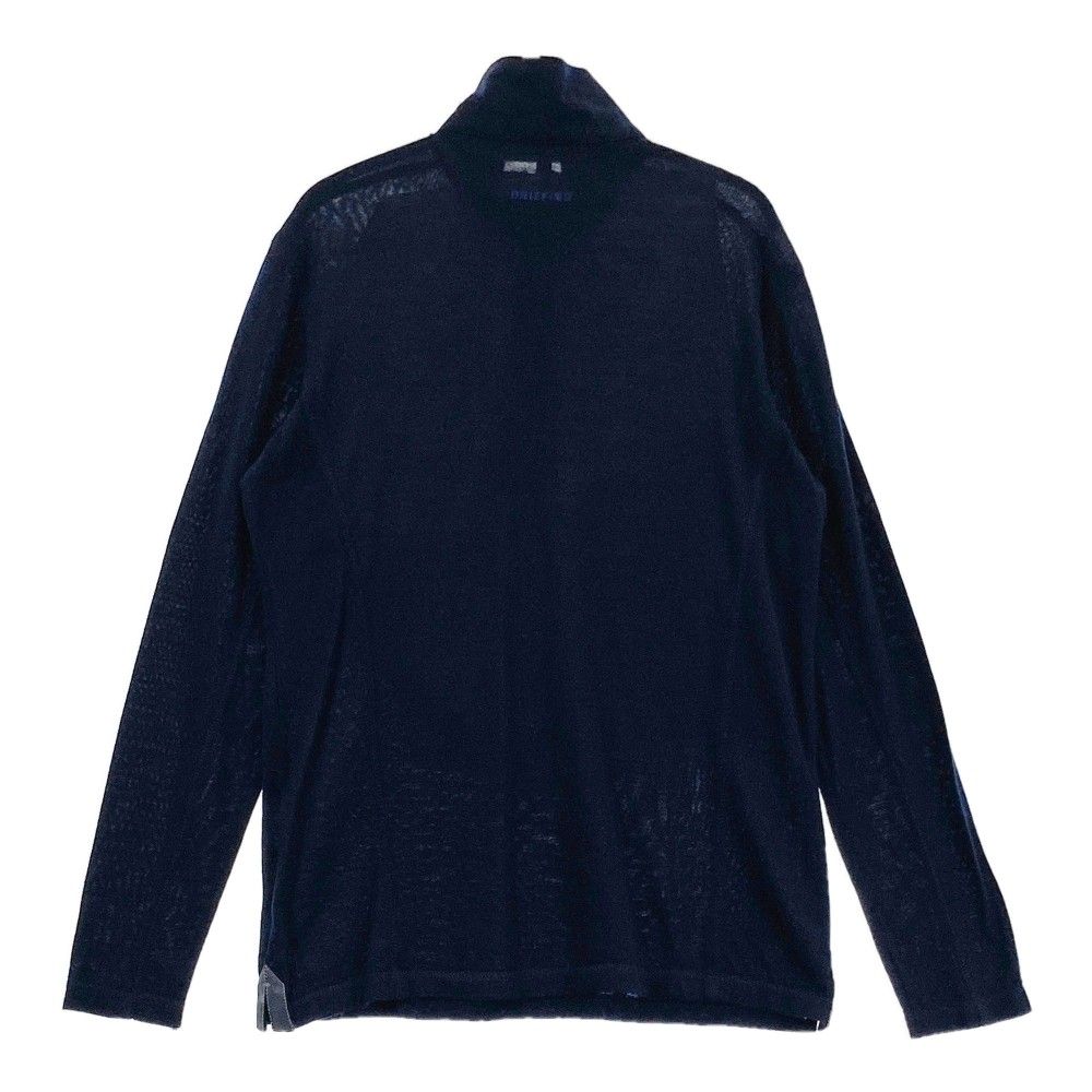 サイズ：M BRIEFING GOLF ブリーフィング  ウール ハーフジップ 長袖Tシャツ  ネイビー系 [240101432720] ゴルフウェア メンズ ストスト サイズ：M BRIEFING GOLF ブリーフィング ウール ハーフジップ