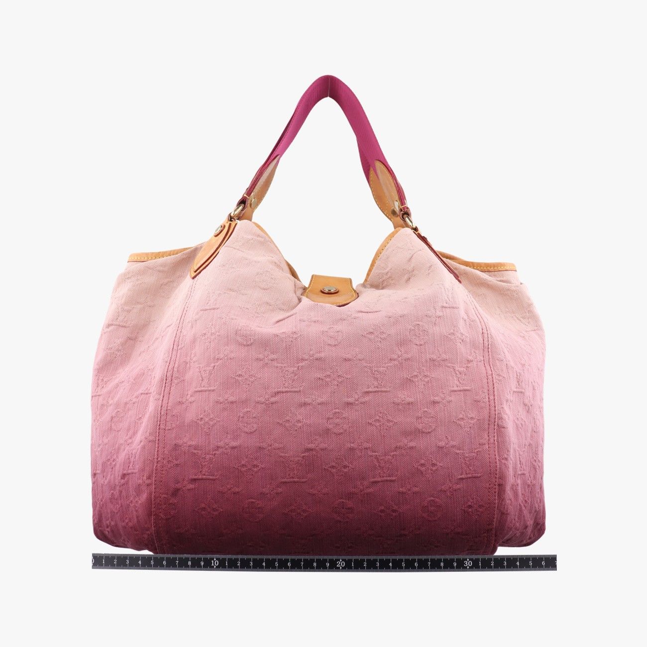 ルイヴィトンLouis Vuittonキルティングモノグラムサンビームベージュ×ピンク×マルチ デニムM40415FO4100