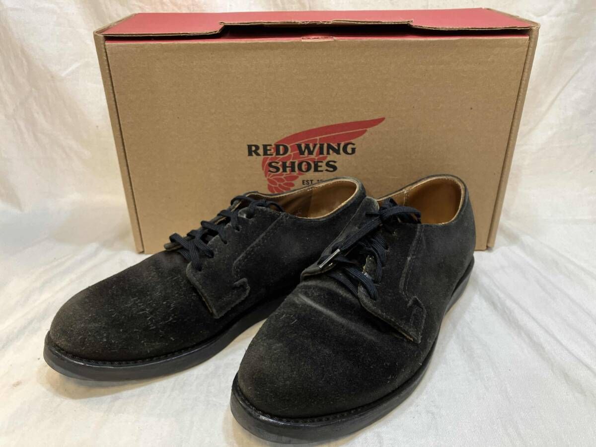 RED WING ポストマン スエード レッドウィング ブラック 25cm