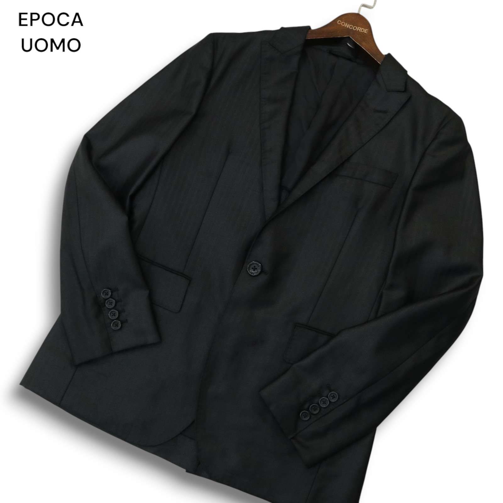 EPOCA UOMO エポカ ウォモ 通年 背抜き☆ 1B ヘリンボーン テーラード 