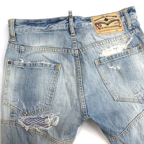 DSQUARED2 ダメージ加工デニムパンツ 48 - メルカリ