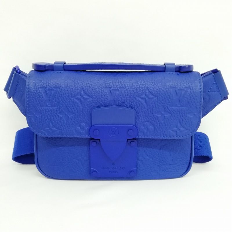ルイヴィトン LOUIS VUITTON M58486 Sロック スリングバッグ ブルー