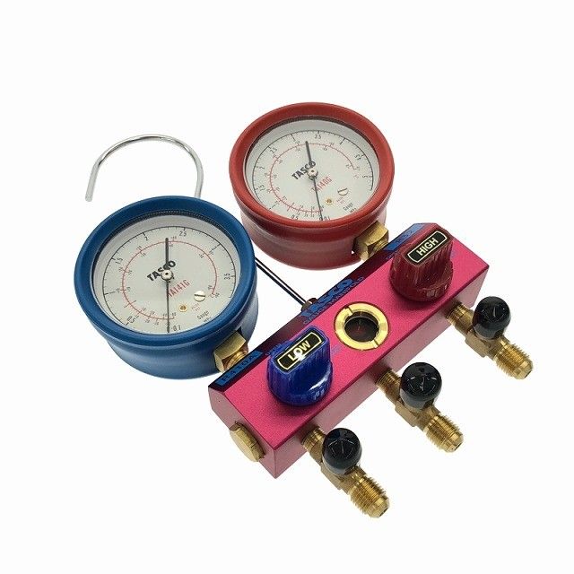 TASCO タスコ R410A R32用 ゲージマニホールドセット TA122FA ケース付 マニホールド TA122G＝TA140G TA141G 116024 HRDEVELOPMENT_JP