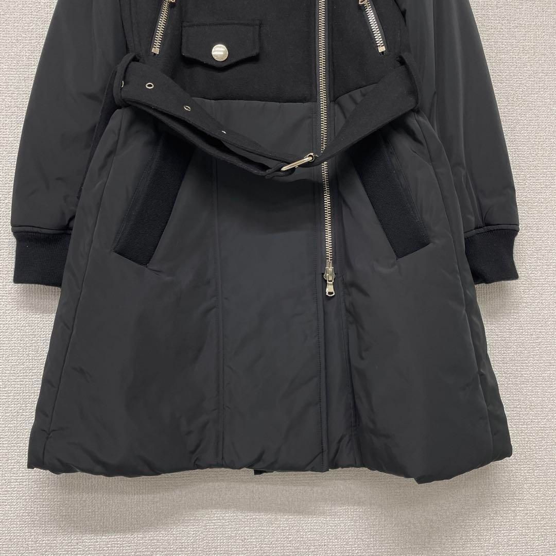 MOSCHINO モスキーノ ライダースコート 中綿 ダブル ロング 異素材