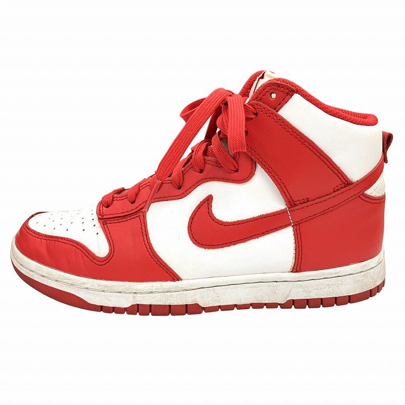 ナイキ NIKE Dunk High Championship White and Red ダンク ハイ