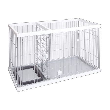 【新品・90営業日以内発送】ペティオ 4903588247590 トイレのしつけが出来る ドッグルームサークル ホワイト レギュラー W24759【沖縄離島販売不可】