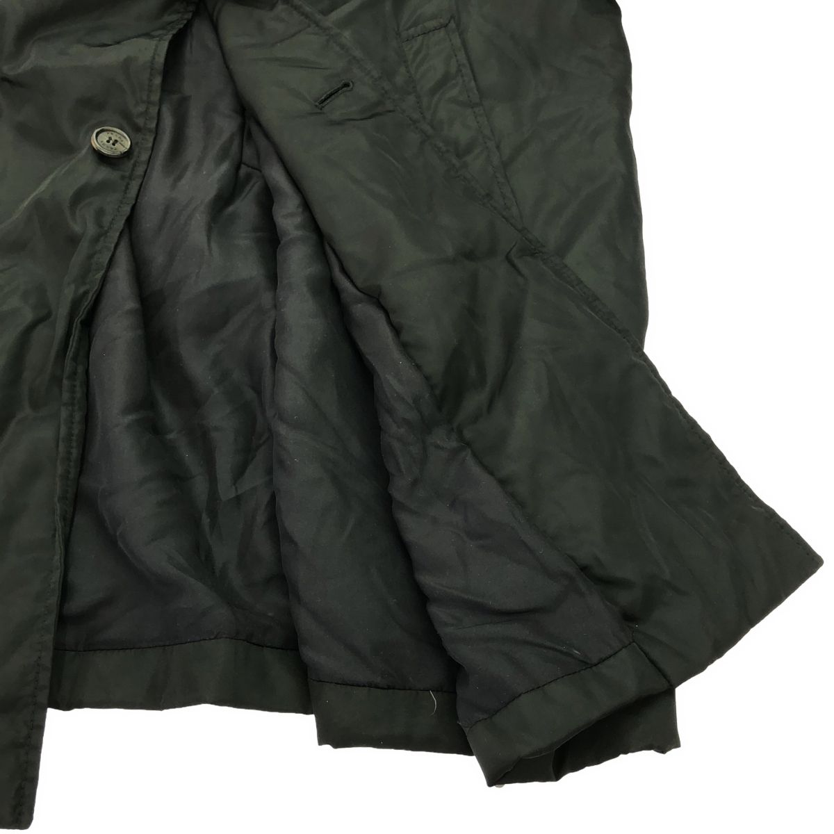 PRADA プラダ ビンテージ タフタ コート 黒 40　ヴィンテージ PRADA プラダ ヴィンテージ ナイロンパテッドコート ブラック S