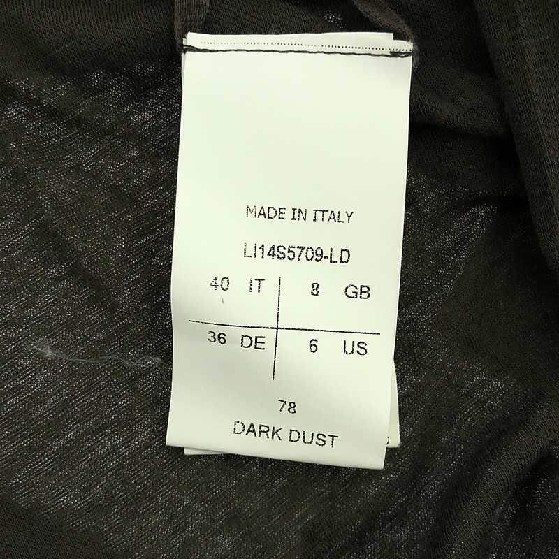 Rick Owens Lilies / リックオウエンスリリーズ | DARK DUST ドレープカーディガン | 40 | ブラウン | レディース Rick Owens Lilies / リックオウエンスリリーズ | DARK DUST
