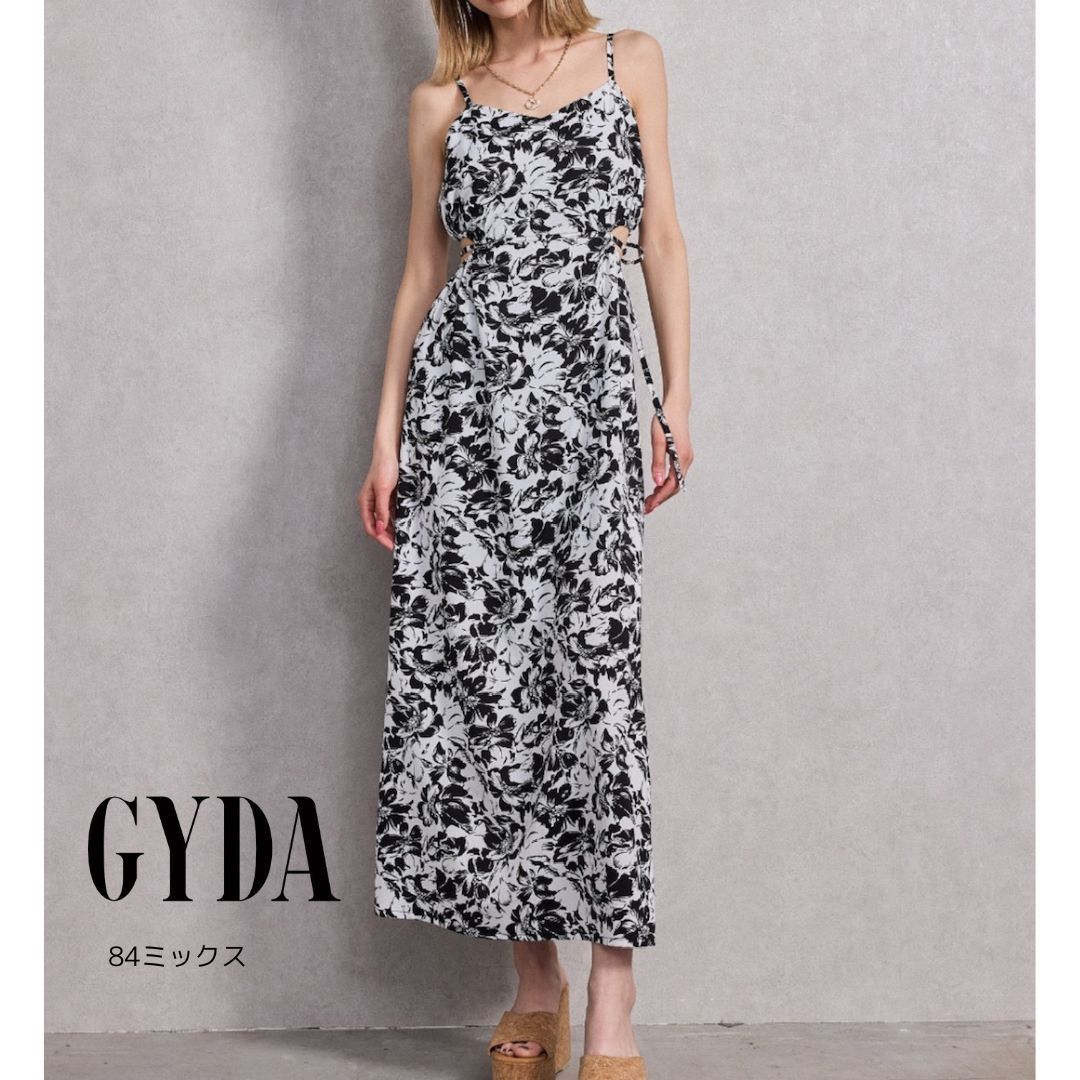 即納】SIDE OPEN BACK RIBBON LONGワンピース GYDA ジェイダ