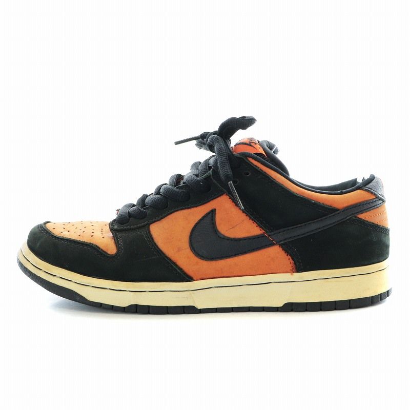 ナイキ NIKE 2002年製 SB Dunk Low pro Orange Flash ダンク ロー プロ オレンジ フレッシュ スニーカー  シューズ ロゴ スエード 6.5 24.5cm 304292-801 /AQ ■GY12