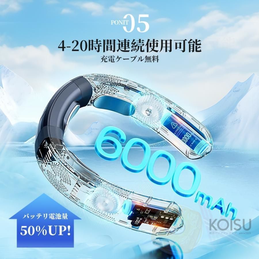 半導体冷却 6000mAh大容量