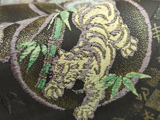 平和屋本店□極上 六通柄袋帯 唐織 干支 十二支 金糸 逸品 DZAA5146kh5
