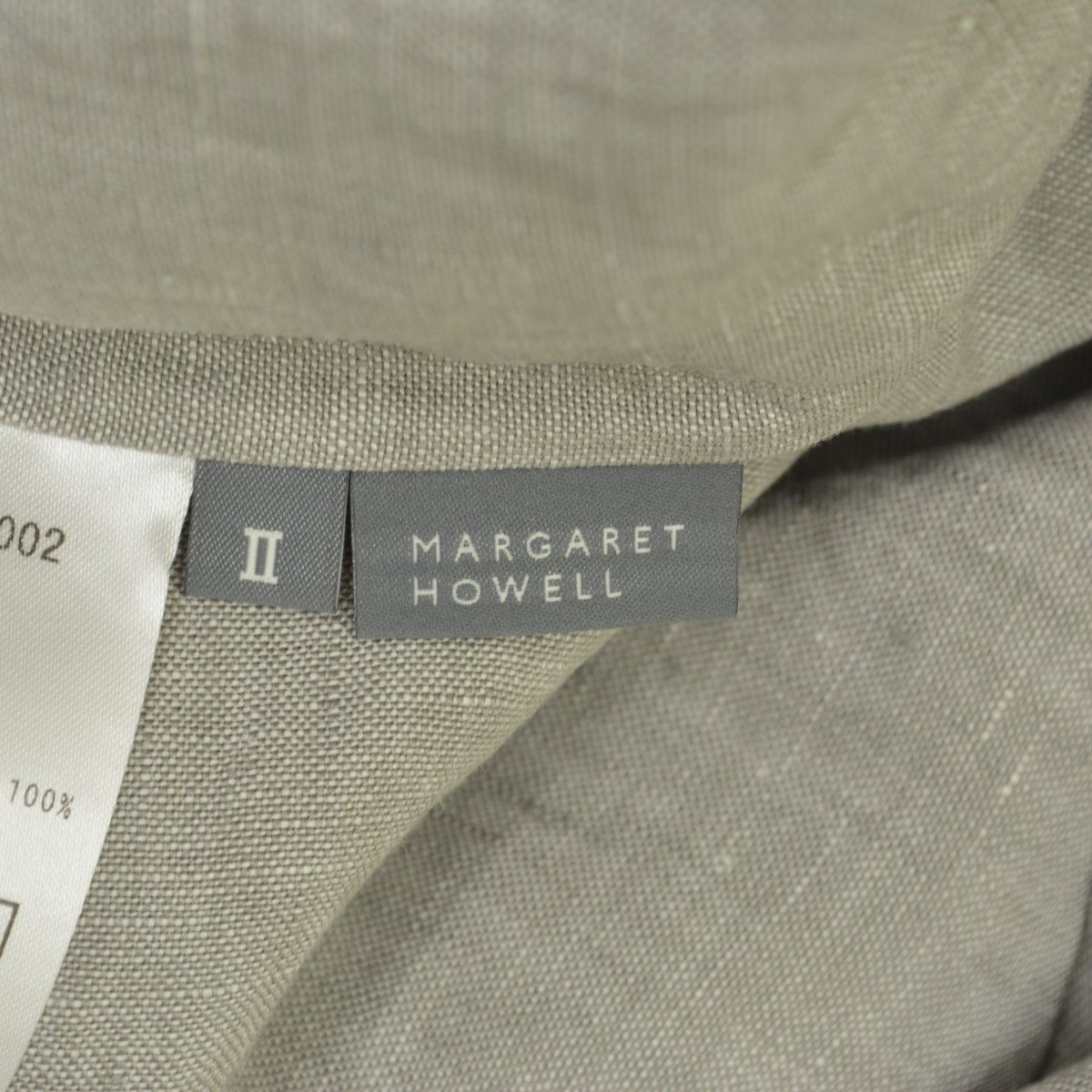 MARGARETHOWELL】25SS 5785156002 YARN DYED LINEN DRESS リネン  