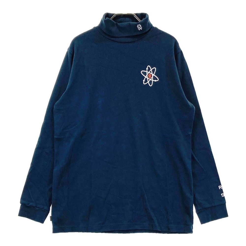 サイズ：XL ROUGH&amp;SWELL ラフアンドスウェル  タートルネック 長袖Tシャツ  ネイビー系 [240101501547] ゴルフウェア メンズ ストスト 新品】ROUGH&SWELL ラフアンドスウェル タートルネック 長袖T