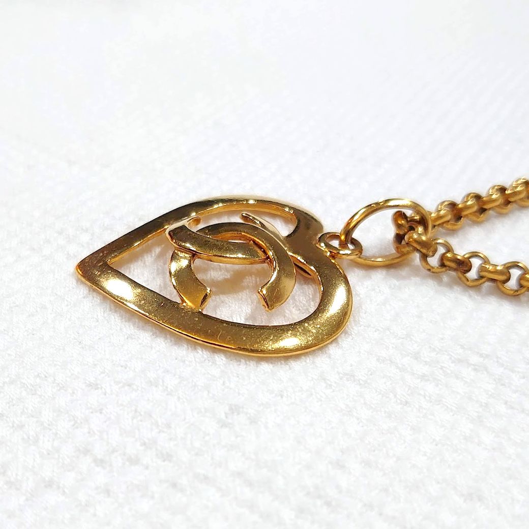 CHANEL シャネル ネックレス ココマーク ハートモチーフ