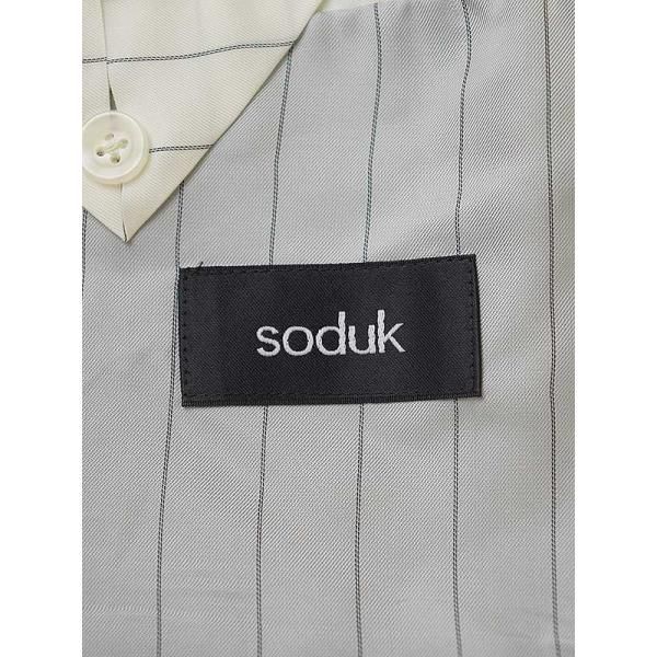 soduk ノースリーブジャケット Sodukスドーク20SSopenslitjacketカットオフノースリーブ