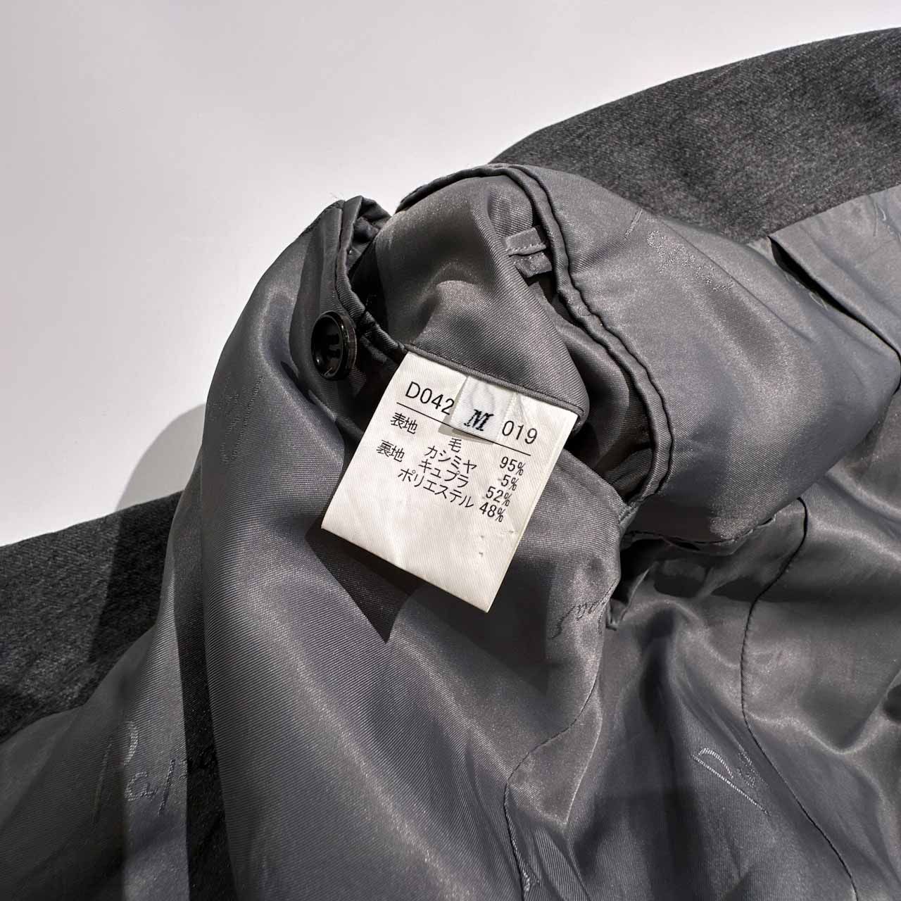 カシミヤ混★Papas×GUABELLO　パパス　厚手・タック入りウールパンツ/Mサイズ 1P6359⁄パパス GUABELLO カシミヤ混2タックウールパンツ Papas