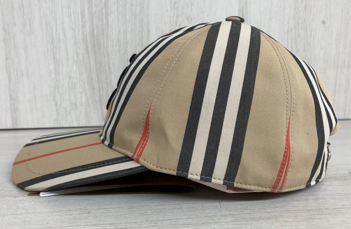 美品♪ BURBERRY バーバリー MH STRIPE TB BASEBALL CAP モノグラム