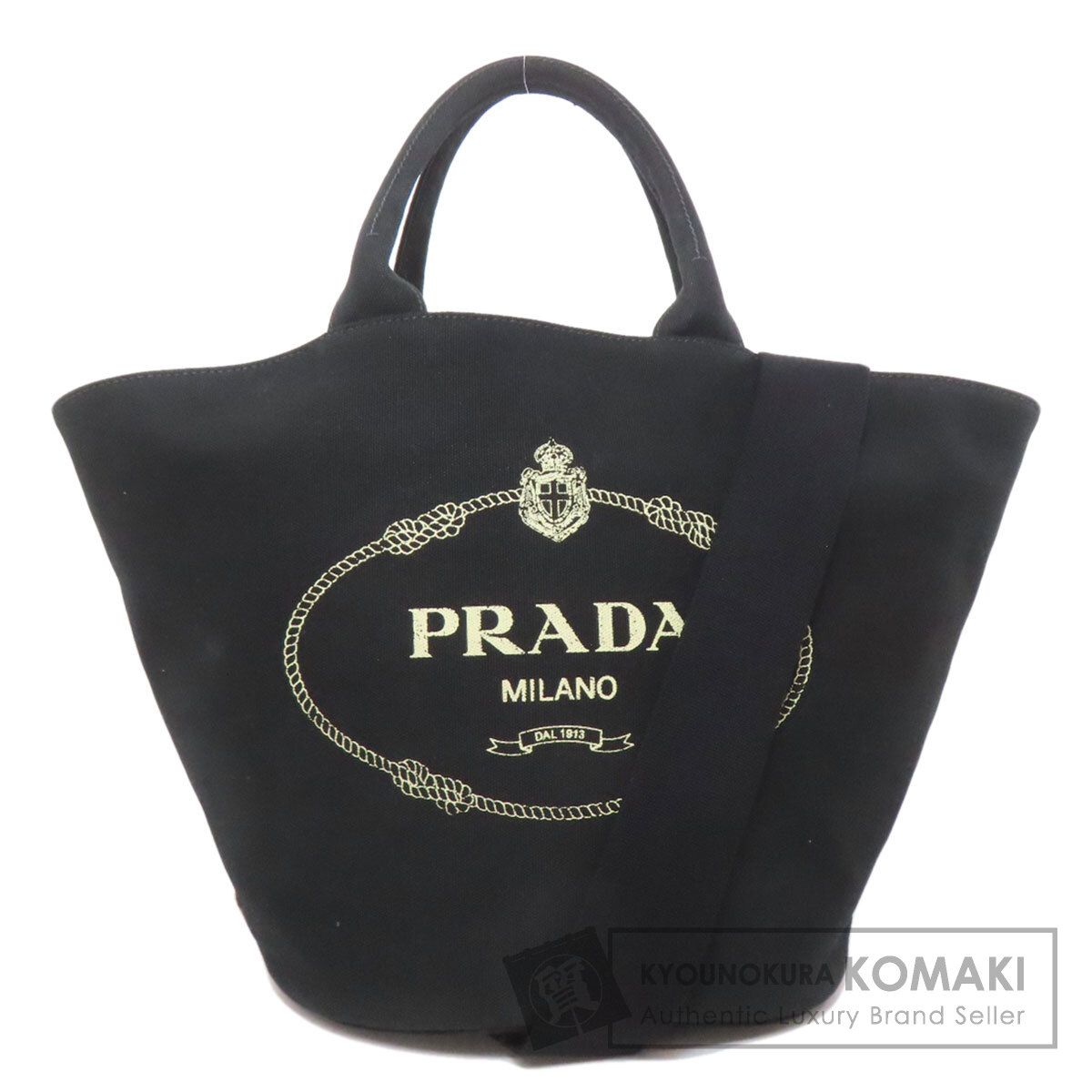 PRADA プラダ 1BG163 カナパトート トートバッグ キャンバス レディース
