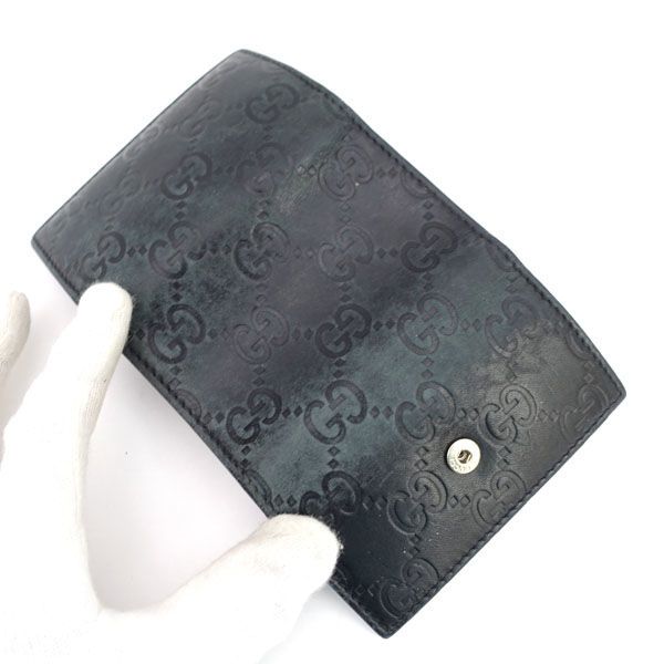 GUCCI / グッチ ■5連キーケース　GG　グッチシマ　レザー　ブラック 138098,2184 ブランド【KEY/キー/鍵】 【中古】 GUCCI / グッチ □5連キーケース GG グッチシマ レザー ブラック