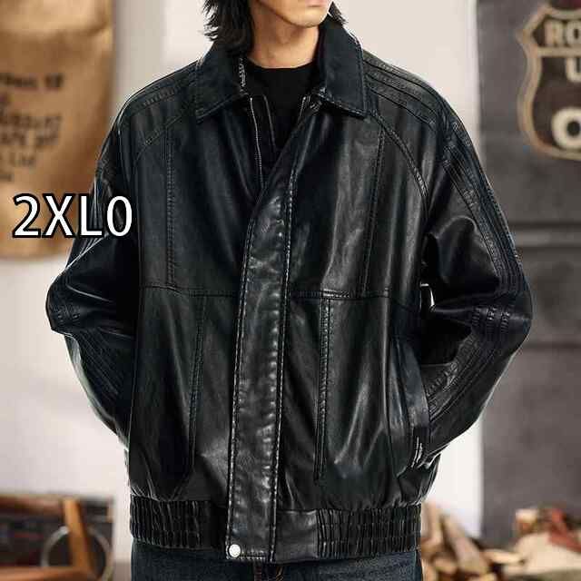 [2XL0]秋冬 コーデ メンズ  服 シンプル ファッション オシャレ 大人 かっこいい 大きいサイズ ストリート 紳士服 アメリカン エコ レザー ジャケット バイクウェア ジャケット パイロット ト
