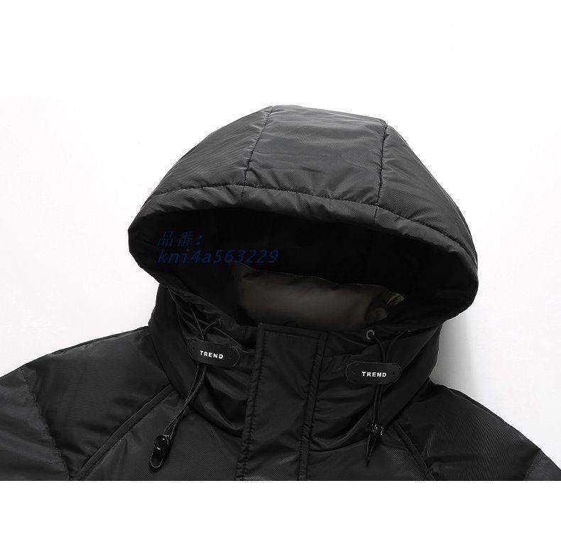 メンズ ダウンジャケット フード付き おしゃれ ワンポイント 英文字 キレイめ 通学 防風 ブルゾン ボリューム感 カジュアル ダウンコート 防寒 kni4a563229 KANDAIZUMI_COM