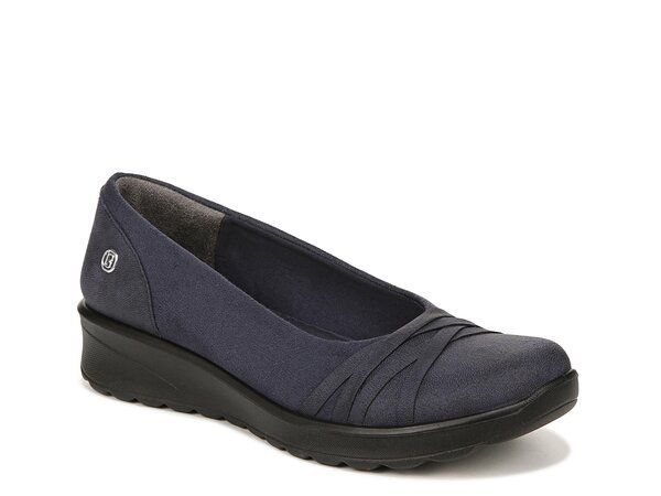 【送料無料】 ビジーズ レディース スリッポン・ローファー シューズ Goody Wedge Slip-On Blue