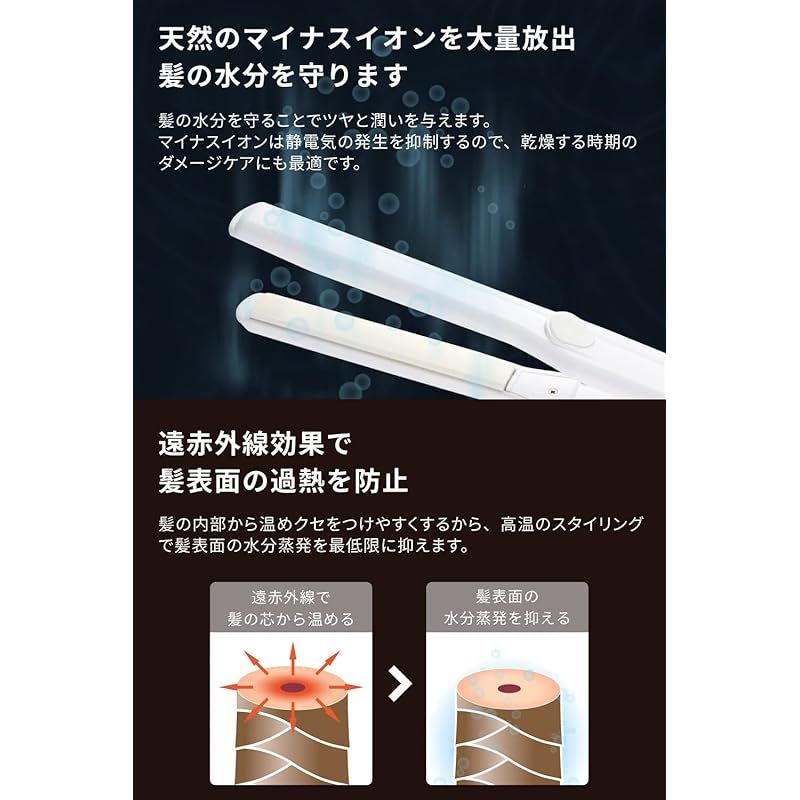 Areti（アレティ） 卸売 15mm ヘアアイロン ストレート カール 2way