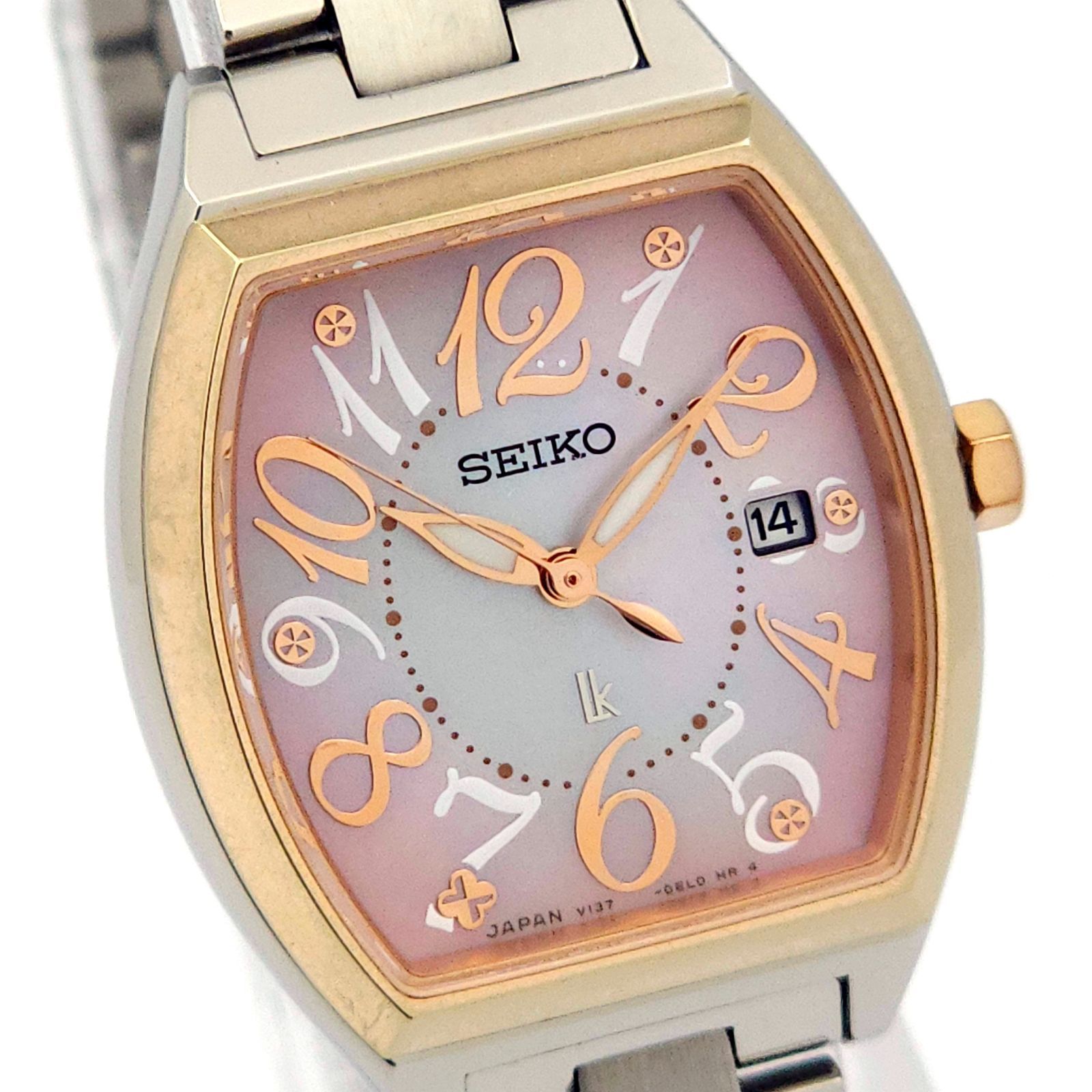 ☆良品 SEIKO セイコー ルキア V137-0CD0 ソーラーQZ 動作品